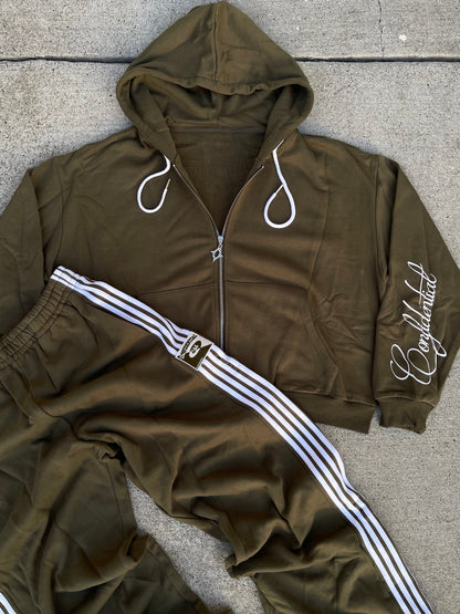 Confidential Arts "Uniform" Sweats - Military Green
